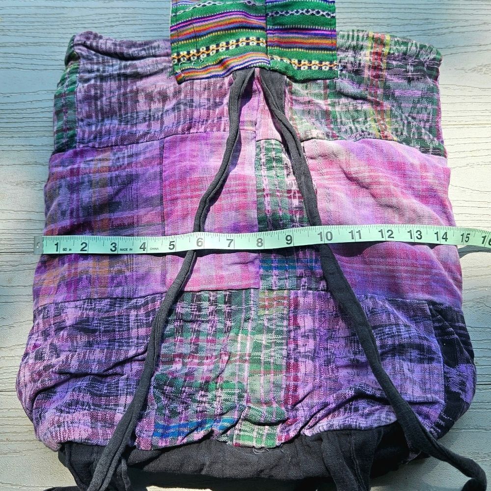 BOHO HIPPIE BACKPACK BAG HANDMADE - Picture 8 of 12